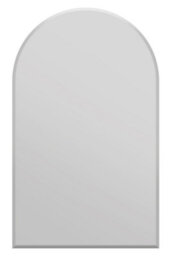 Mirroroutlet Large Arched Modern Venetian Glass Frame Wall Mirror 2Ft7 X 3Ft11,  80Cm X 120Cm - thumbnail 2