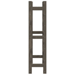 Berkfield Wine Rack For 42 Bottles Grey Solid Wood Pine - thumbnail 4
