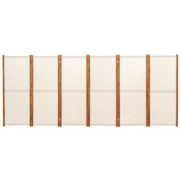 Vidaxl 6-Panel Room Divider Cream White 420X180 Cm Room Dividers - thumbnail 4