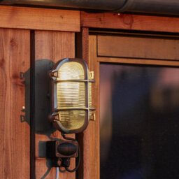 Industville Bulkhead Outdoor & Bathroom Oval Wall Light - 6 Inch, Gunmetal - thumbnail 3