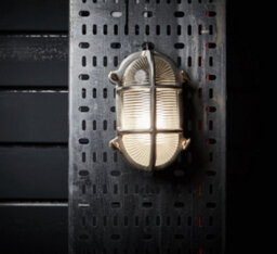 Industville Bulkhead Outdoor & Bathroom Oval Wall Light - 6 Inch, Gunmetal - thumbnail 5