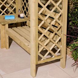 Rowlinson Richmond Corner Arbour, (H)1940mm (W)2110mm (D)2110mm - Assembly Required - thumbnail 4
