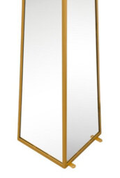 Mirroroutlet The Obelisk Gold Metal Edged Mirrored Garden Ornament 120Cm X 25Cm X 25Cm - thumbnail 3