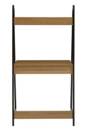 Orsina Minimal Natural Oak Effect Desk, Smart Storage Office Desk For Office, Contemporary Aesthetic Writing Desk - thumbnail 5