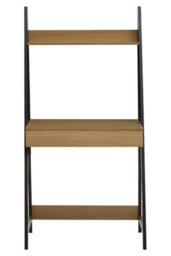 Orsina Minimal Natural Oak Effect Desk, Smart Storage Office Desk For Office, Contemporary Aesthetic Writing Desk - thumbnail 2
