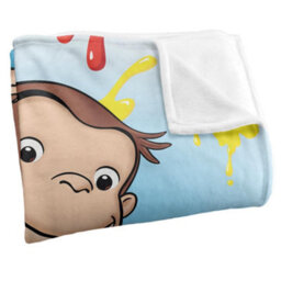Curious George Silky Paint Supersoft Blanket Multicoloured (One Size) - thumbnail 3