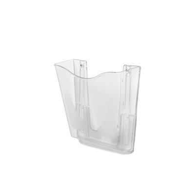 Deflecto Yearntree Deflecto A4 Wall Mounted Magazine File Holder - Perfect For Folders, Files, Mails & Brochure - Clear Racks For Home Office With - image 1