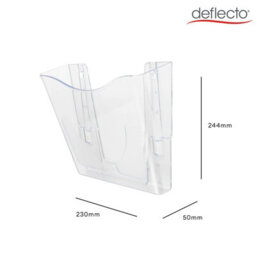 Deflecto Yearntree Deflecto A4 Wall Mounted Magazine File Holder - Perfect For Folders, Files, Mails & Brochure - Clear Racks For Home Office With - thumbnail 9