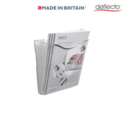 Deflecto Yearntree Deflecto A4 Wall Mounted Magazine File Holder - Perfect For Folders, Files, Mails & Brochure - Clear Racks For Home Office With - thumbnail 3