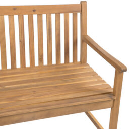 Beliani Garden Bench Vivara 180 Cm Certified Acacia Wood Light Brown - thumbnail 6
