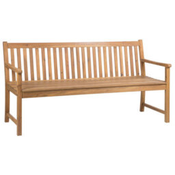 Beliani Garden Bench Vivara 180 Cm Certified Acacia Wood Light Brown - thumbnail 5