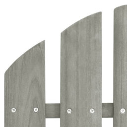 Berkfield Garden Rocking Chair Wood Grey - thumbnail 5