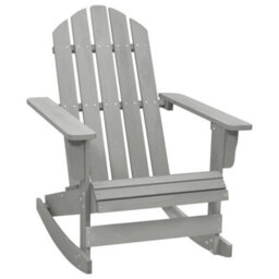 Berkfield Garden Rocking Chair Wood Grey