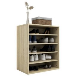 Walplus Shoe Cabinet Sonoma Oak 60X35X70 Cm Engineered Wood - thumbnail 4