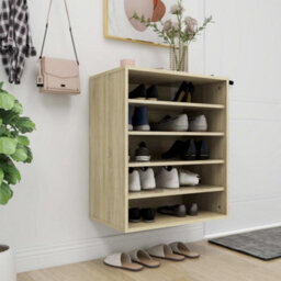 Walplus Shoe Cabinet Sonoma Oak 60X35X70 Cm Engineered Wood - thumbnail 3