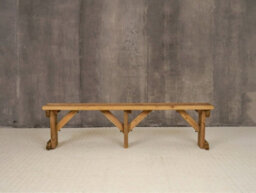 Arbor Garden Solutions Hollies Wooden Bench, Outdoor Garden Fence Seat(8Ft, Rustic Brown Finish) - thumbnail 2