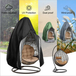 (210D, 230 200Cm) Egg-Shaped Hanging Chair Cover, Waterproof, Windproof And Uv Resistant, For Outdoor Garden - thumbnail 2