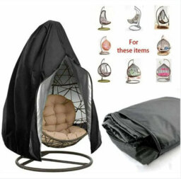 (210D, 230 200Cm) Egg-Shaped Hanging Chair Cover, Waterproof, Windproof And Uv Resistant, For Outdoor Garden - thumbnail 5