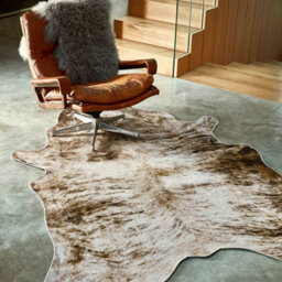 Grey Abstract Luxurious Modern Cowhide Anti-Slip Easy To Clean Abstract Dining Room Bedroom And Living Room-190Cm X 240Cm - thumbnail 1