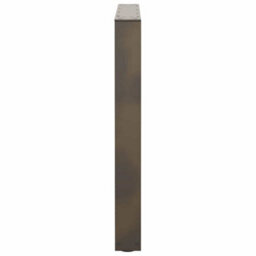 Berkfield Dining Table Legs V-Shape 3 Pcs Natural Steel 80X(72-73.3) Cm Steel - thumbnail 6