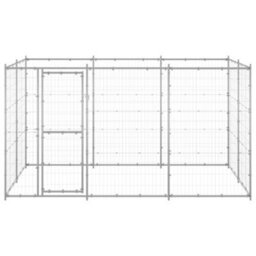 Berkfield Outdoor Dog Kennel Galvanised Steel 7.26 M2 - thumbnail 2