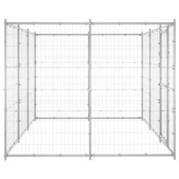 Berkfield Outdoor Dog Kennel Galvanised Steel 7.26 M2 - thumbnail 3