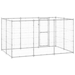 Berkfield Outdoor Dog Kennel Galvanised Steel 7.26 M2 - thumbnail 4