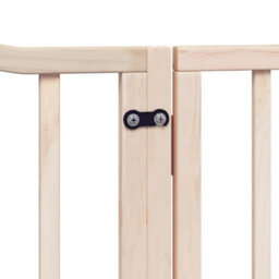 Walplus Wood Dog Gate With Door Foldable 6 Panels 480 Cm Poplar Wood - thumbnail 8