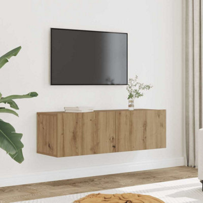 Walplus Tv Cabinets Wall-Mounted 2 Pcs Artisian Oak 100X30X30 Cm - image 1
