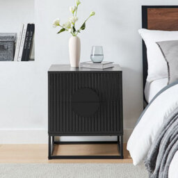 MMT Funiture Designs mmt Fluted 2-Door Storage Cabinet, Adjustable Shelf, Steel Legs, 60Cm L X40 Cm H - thumbnail 3