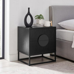 MMT Funiture Designs mmt Fluted 2-Door Storage Cabinet, Adjustable Shelf, Steel Legs, 60Cm L X40 Cm H - thumbnail 4