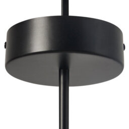 Beliani Pendant Led Lamp Black - Integrated Led Rings, Matte Iron Frame, 40Cm Diameter - thumbnail 4