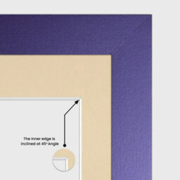 AK Frames 80X70Cm Purple Modern Multi Photo Frame With Ivory Mount - Holds 20 Apertures (18X) 6X4, (2X) 4X4 Photos - thumbnail 7