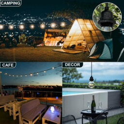 Ip65 Waterproof E27 Pendant Light 195Cm Adjustable Cable Industrial Ceiling Lamp Black Indoor Outdoor - thumbnail 8
