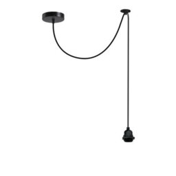 Ip65 Waterproof E27 Pendant Light 195Cm Adjustable Cable Industrial Ceiling Lamp Black Indoor Outdoor - thumbnail 9
