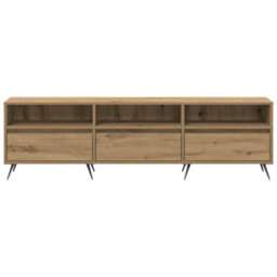 Berkfield Modern Tv Cabinet Artisan Oak 150X30X44,5 Cm Engineered Wood - thumbnail 6
