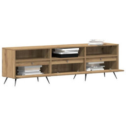 Berkfield Modern Tv Cabinet Artisan Oak 150X30X44,5 Cm Engineered Wood - thumbnail 3