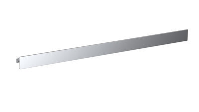 Hudson Reed Centres F Shape Furniture Handle, Aluminium Built Contemporary Bathroom Cabinet Drawer Handle In Chrome Finish, 420mm - image 1