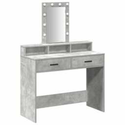 Walplus Dressing Table Grey 100 X 41 X 140 Cm Engineered Wood - thumbnail 2