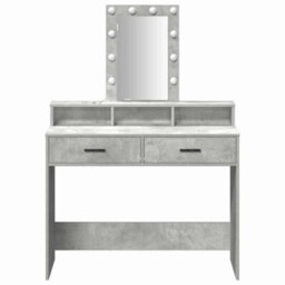 Walplus Dressing Table Grey 100 X 41 X 140 Cm Engineered Wood - thumbnail 5