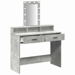 Walplus Dressing Table Grey 100 X 41 X 140 Cm Engineered Wood - thumbnail 4