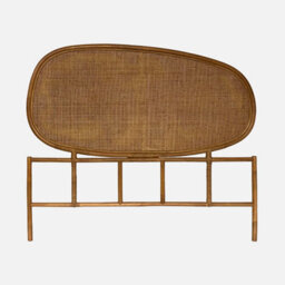 Sweeek - Dark Rattan Headboard Samoa 140X3X120 Cm - thumbnail 2