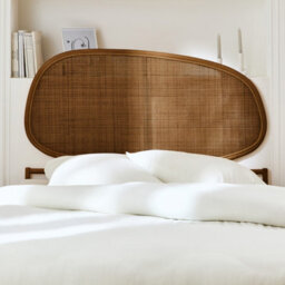 Sweeek - Dark Rattan Headboard Samoa 140X3X120 Cm