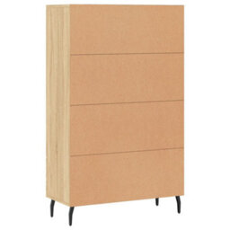 Berkfield Highboard Sonoma Oak 69.5X31X115 Cm Engineered Wood - thumbnail 8