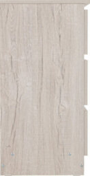 Seconique Malvern 3 Drawer Chest In Beige Urban Snow Finish Recessed Handles - thumbnail 5