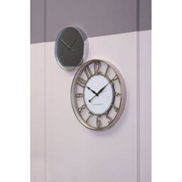 Orsina Bailie Chrome/mirror Wall Clock - thumbnail 4