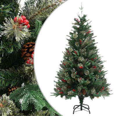 Berkfield Christmas Tree With Pine Cones Green 150 Cm Pvc&pe - image 1