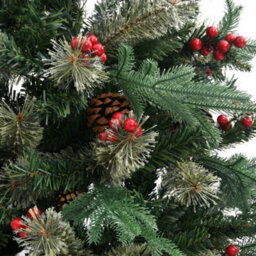 Berkfield Christmas Tree With Pine Cones Green 150 Cm Pvc&pe - thumbnail 3
