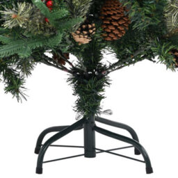 Berkfield Christmas Tree With Pine Cones Green 150 Cm Pvc&pe - thumbnail 5