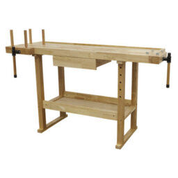 Sealey Woodworking Bench Oak With A Varnished Finish Tool Drawer 1.52Mtr Ap1520 - thumbnail 1